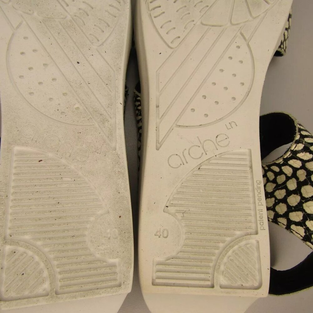 NEW ARCHE Womens Soqeto Sandals Wedge Hook & Loop Ankle Strap Cushioned Size 9 - Picture 12 of 12